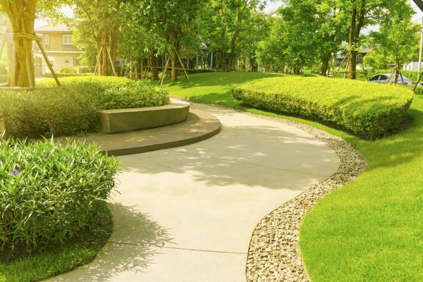 Cement Walkway Installation in Tyler