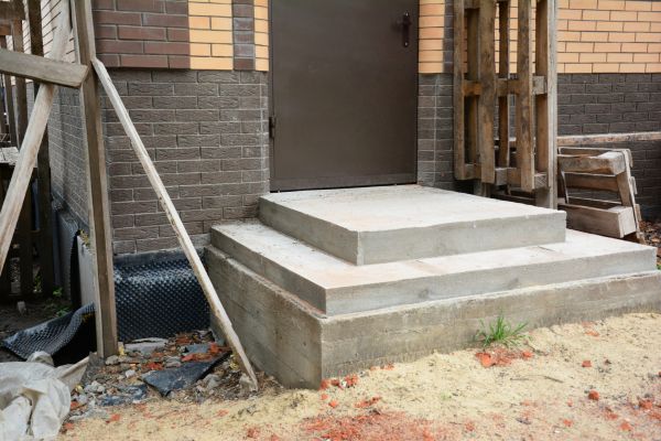 Cement Steps Construction in Tyler