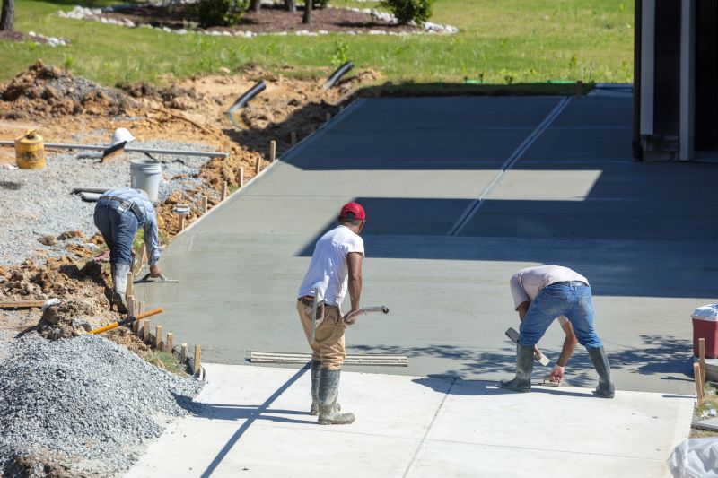 Driveway Slab Laying